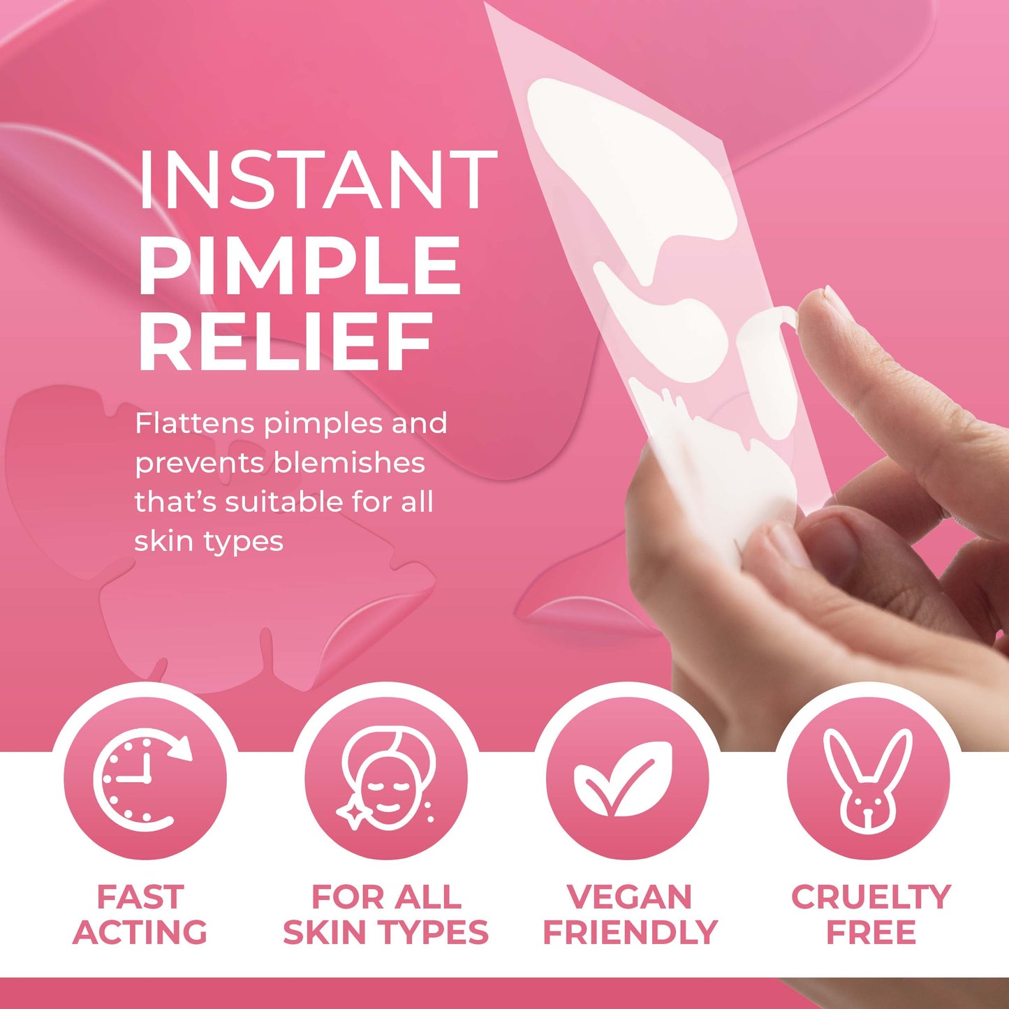 PATCHRX - FACE PIMPLE PATCH - HYDROCOLLOID - 5 SETS - 7