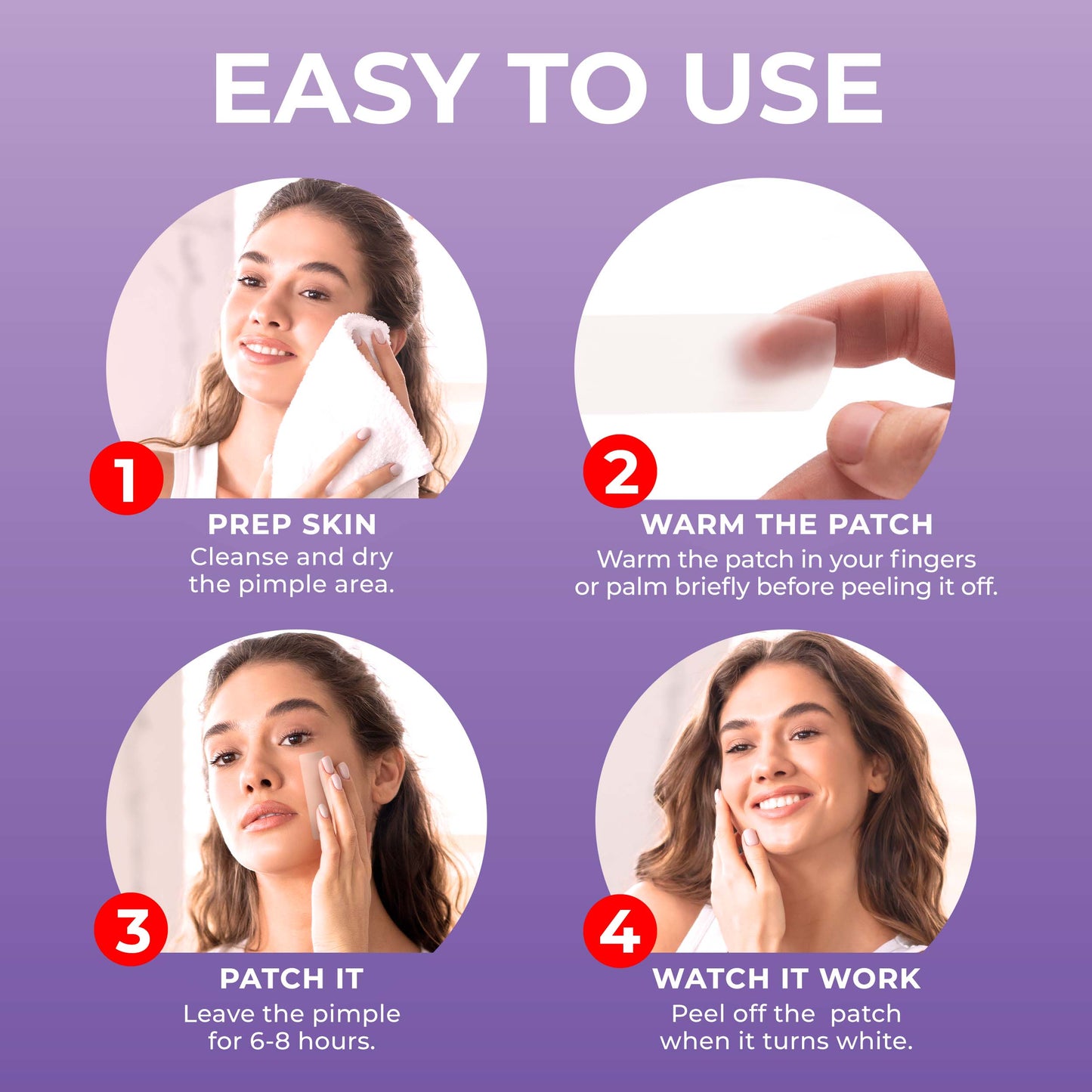 PATCHRX - XL PIMPLE PATCHES - HYDROCOLLOID - 20 PATCHES - 4