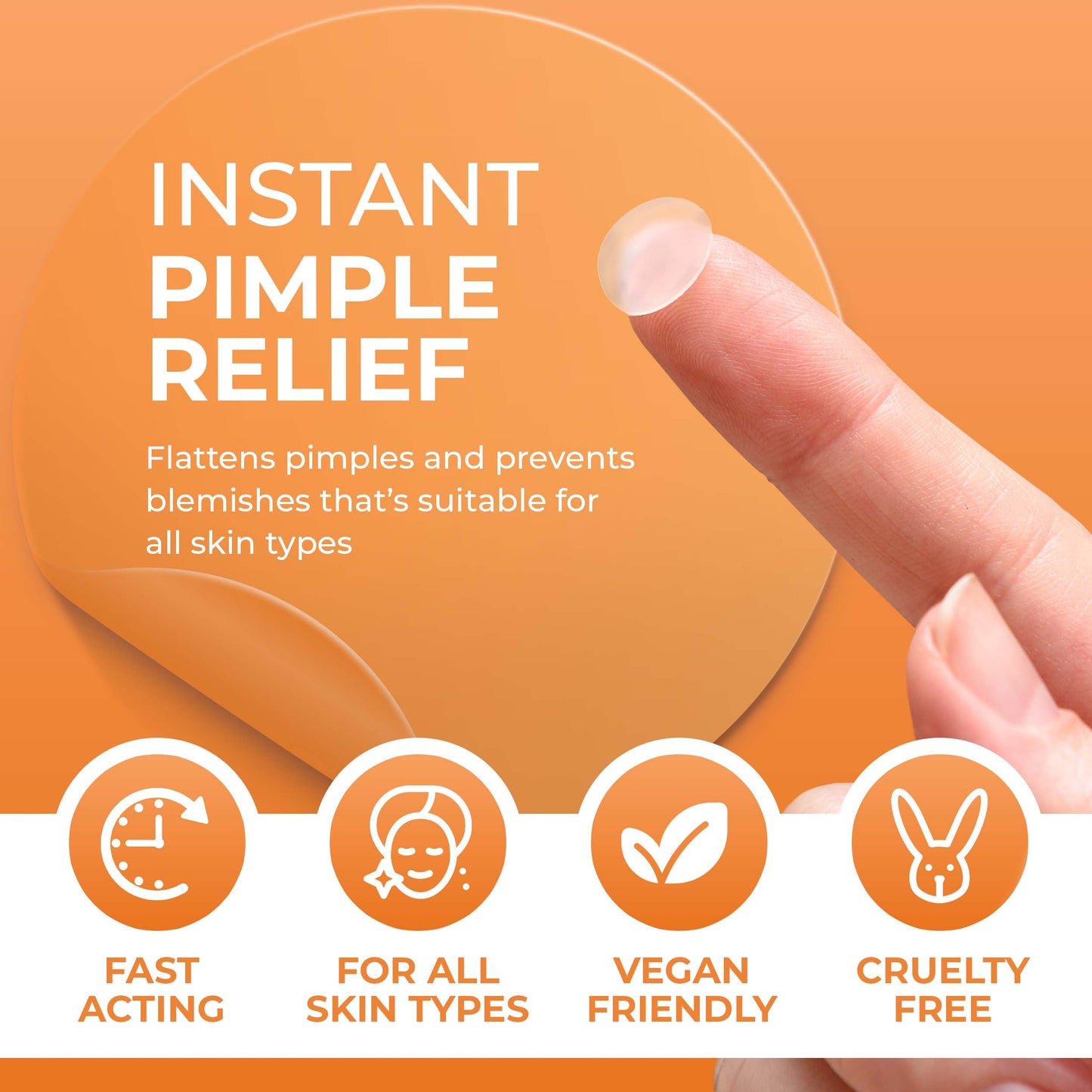 PATCHRX - SPOT PIMPLE PATCHES - HYDROCOLLOID - 120 PATCHES - 7