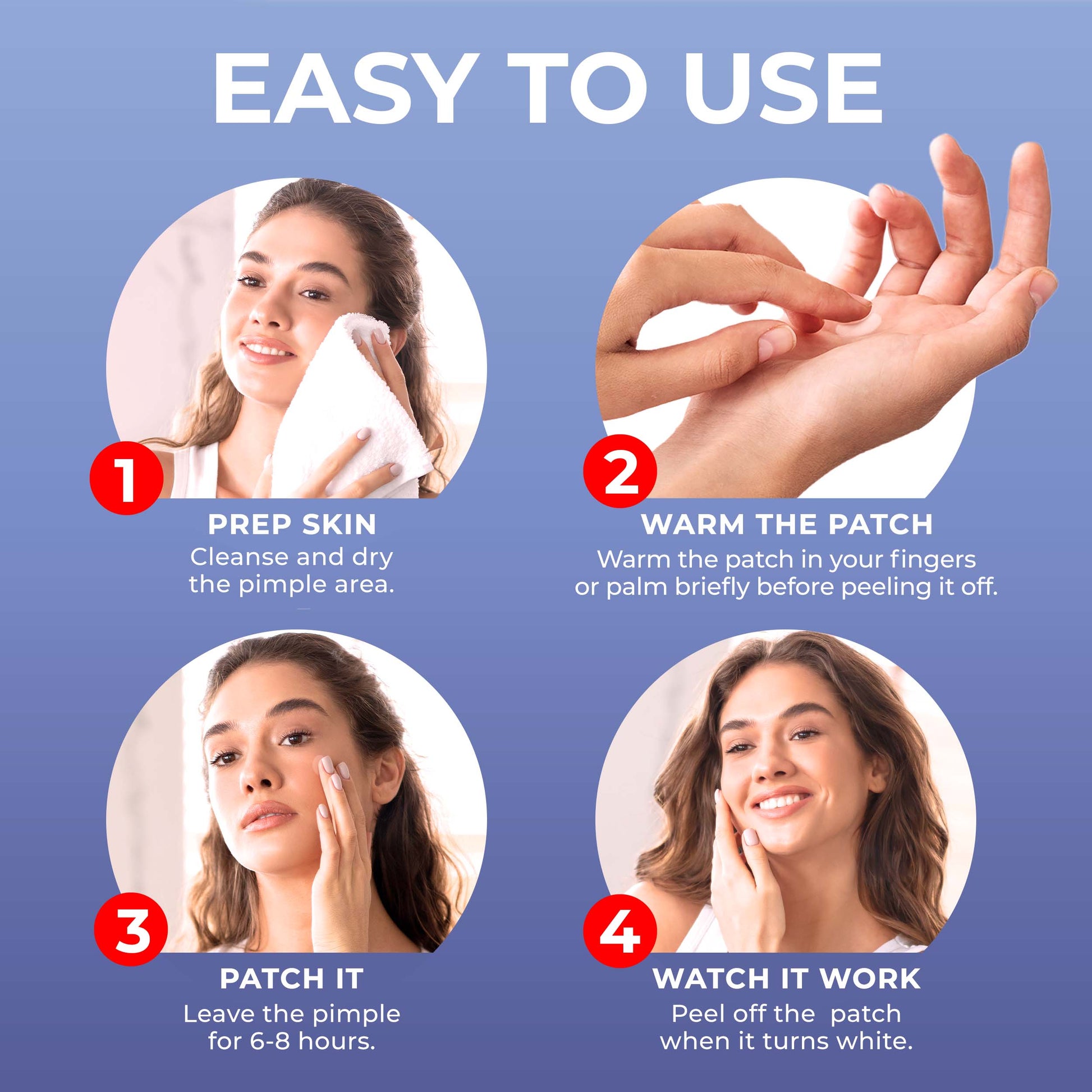 PATCHRX - SPOT PIMPLE PATCHES - SALICYLIC ACID - 120 PATCHES - 4